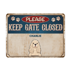 Personalized Metal Sign - Entrance Decoration - Pets Metal Sign - OLESA