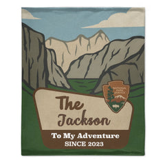 Personalized National Parks Blanket - Personalized Park And Name - Adventure Couple Anniversary Gift, Nature Lover Gift - OLESA