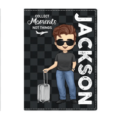 Personalized Passport Holder Travel Essentials For travel Enthusiast Travel - Gifts For Family Friends - OLESA