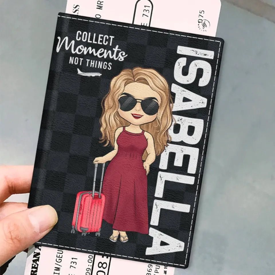 Personalized Passport Holder Travel Essentials For travel Enthusiast Travel - Gifts For Family Friends - OLESA