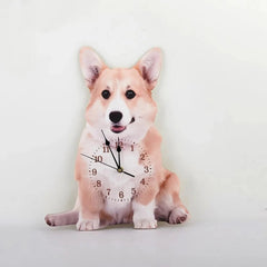 Personalized Pet Wall Clock - Custom Pet Portrait - Pet Commemorative Gift - OLESA