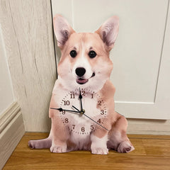 Personalized Pet Wall Clock - Custom Pet Portrait - Pet Commemorative Gift - OLESA