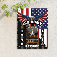 Personalized Veterans Metal Poster - Gifts for Veterans - OLESA