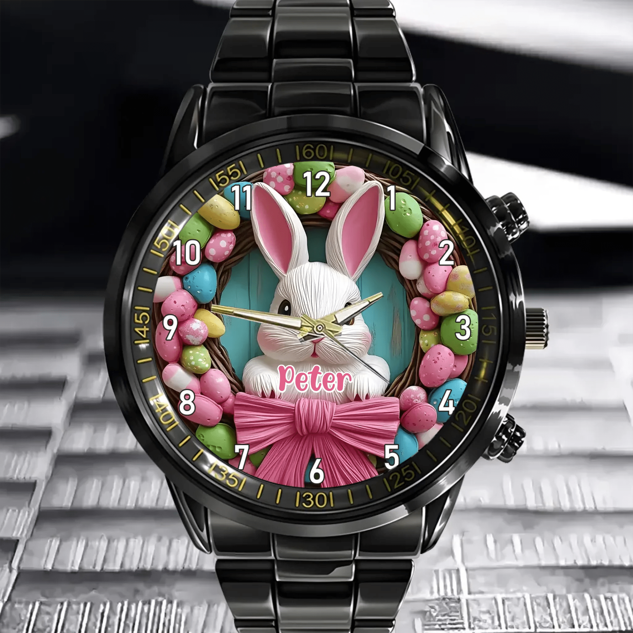 Personalized Watch with Name – Trendy Design and Festive Accents - OLESA