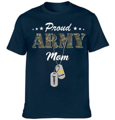 Proud Army Mom Personalized Army Mom Shirt, Military Family Member Shirt, Military Graduation Shirt - OLESA