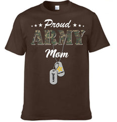 Proud Army Mom Personalized Army Mom Shirt, Military Family Member Shirt, Military Graduation Shirt - OLESA