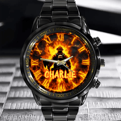 Proud Firefighter - Personalized Name Watch - Special Gifts - OLESA