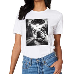 Pug and UFO Encounter Theme Costume - A Gift For Friend,Family,Colleagues,Fellow Student,Roommates - OLESA