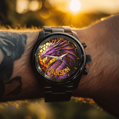 Purple Dragon - Personalized Name Watch - OLESA