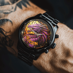 Purple Dragon - Personalized Name Watch - OLESA