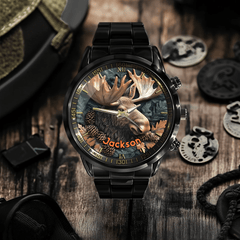 Relief - style Forest Deer Custom Watch - Personalized Watch - OLESA