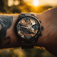 Relief - style Forest Deer Custom Watch - Personalized Watch - OLESA