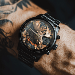 Relief - style Forest Deer Custom Watch - Personalized Watch - OLESA