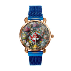 Retro Teapot - themed Watches with Custom Names: Unique Time - gift for Family and Friends - OLESA
