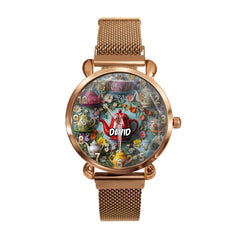 Retro Teapot - themed Watches with Custom Names: Unique Time - gift for Family and Friends - OLESA