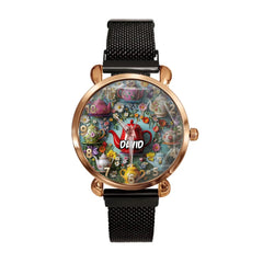 Retro Teapot - themed Watches with Custom Names: Unique Time - gift for Family and Friends - OLESA
