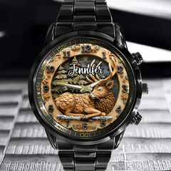 🦌Rural Deer Natural Style Watch - Personalized Name Watch - OLESA