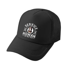 Service Human, Do Not Pet - Dog Personalized Custom Vintage Washed Denim Baseball Cap - Father's Day, Mother's Day, Gift For Mom, Dad, Pet Owners, Pet Lovers - OLESA