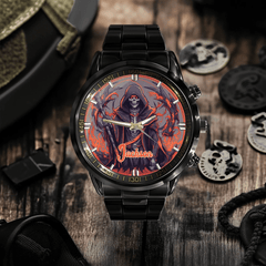 Skull - themed Customized Watch - Personalized Name - Gift For Friends - OLESA