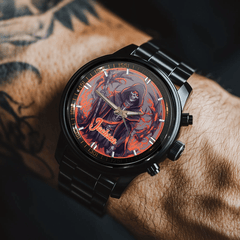 Skull - themed Customized Watch - Personalized Name - Gift For Friends - OLESA
