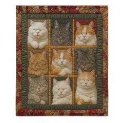🐱Sleeping Noble Cat Blanket - Gifts For Cats Lovers - OLESA