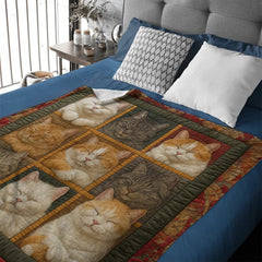 🐱Sleeping Noble Cat Blanket - Gifts For Cats Lovers - OLESA