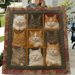 🐱Sleeping Noble Cat Blanket - Gifts For Cats Lovers - OLESA