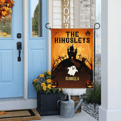 Some Little Ghosties On Halloween - Personalized Funny Flag - OLESA