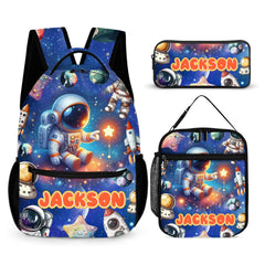 🧑‍🚀Space of Astronaut Clipart Custom Backpack - Personalized Name - Back - to - school Gifts - OLESA