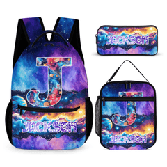 Splendid Milky Way Galaxy Customized Schoolbag - Personalized Initial and Name Backpack - Back - to - school Season - OLESA