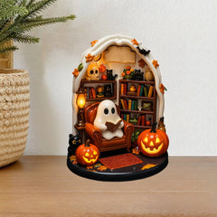 👻Spooky Ghost - Personalized Custom Shaped Acrylic Plaque - Halloween Ornament - OLESA