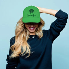 St. Patrick's Day Shamrock - Personalized Name Custom Hat - Gifts for Family Friends - OLESA