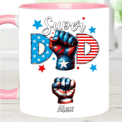 Super Dad - Personalized Mug For Dad,Gift For Dad - OLESA