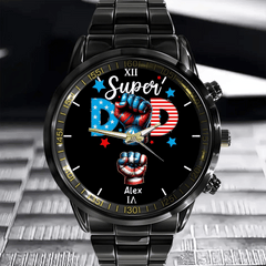 Super Dad - Personalized Watch For Dad,Gift For Dad - OLESA