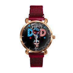 Super Dad - Personalized Watch For Dad,Gift For Dad - OLESA