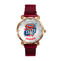 Super Hero - Dad | Personalized Name Watch - Father's Day Gift - OLESA