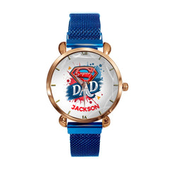 Super Hero - Dad | Personalized Name Watch - Father's Day Gift - OLESA