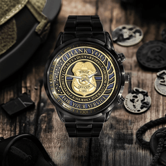 Thank You For Your Service Police Officer - Personalized Watch - OLESA