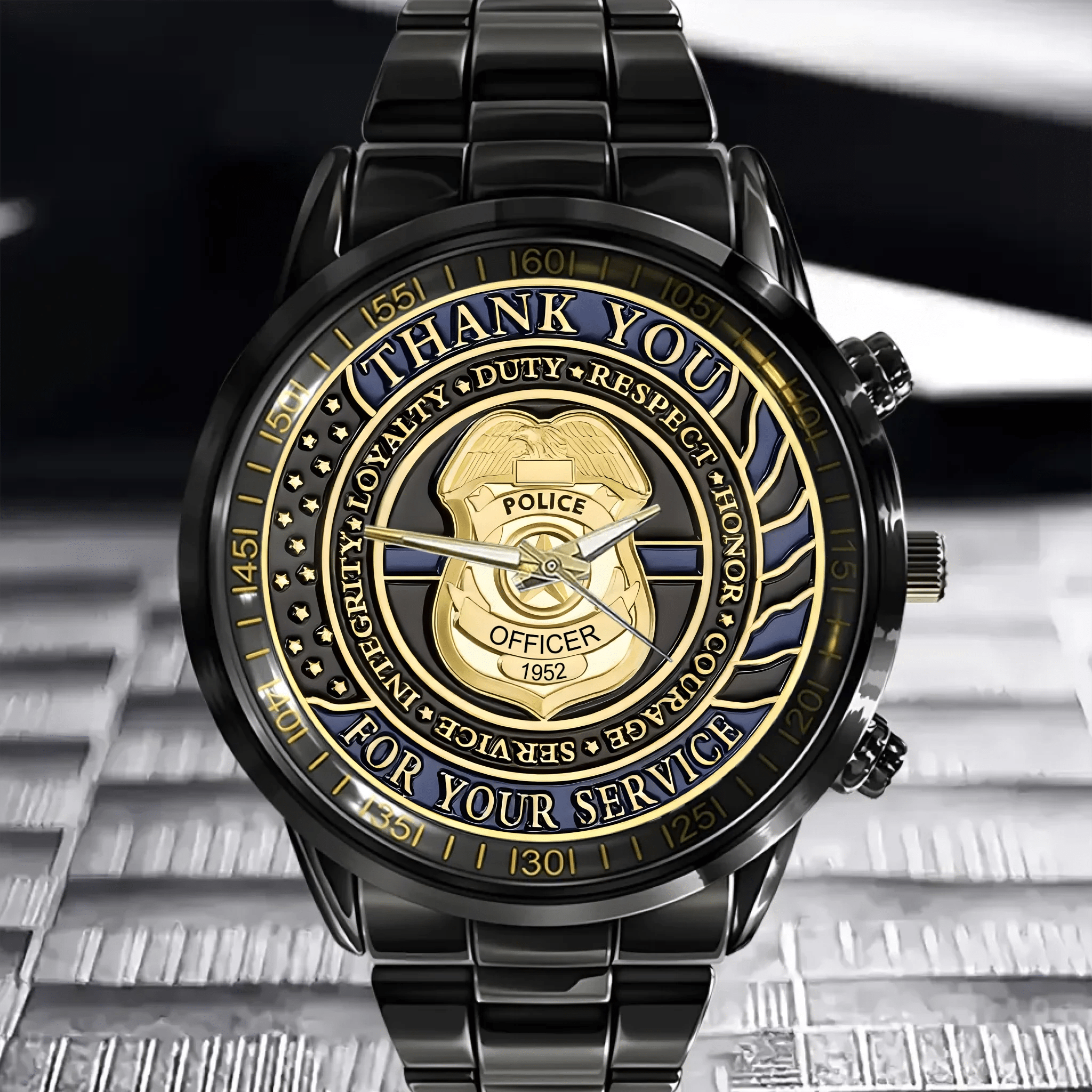 Thank You For Your Service Police Officer - Personalized Watch - OLESA