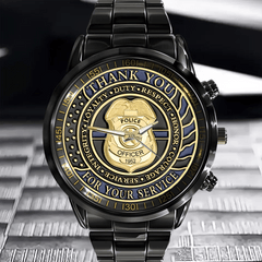 Thank You For Your Service Police Officer - Personalized Watch - OLESA