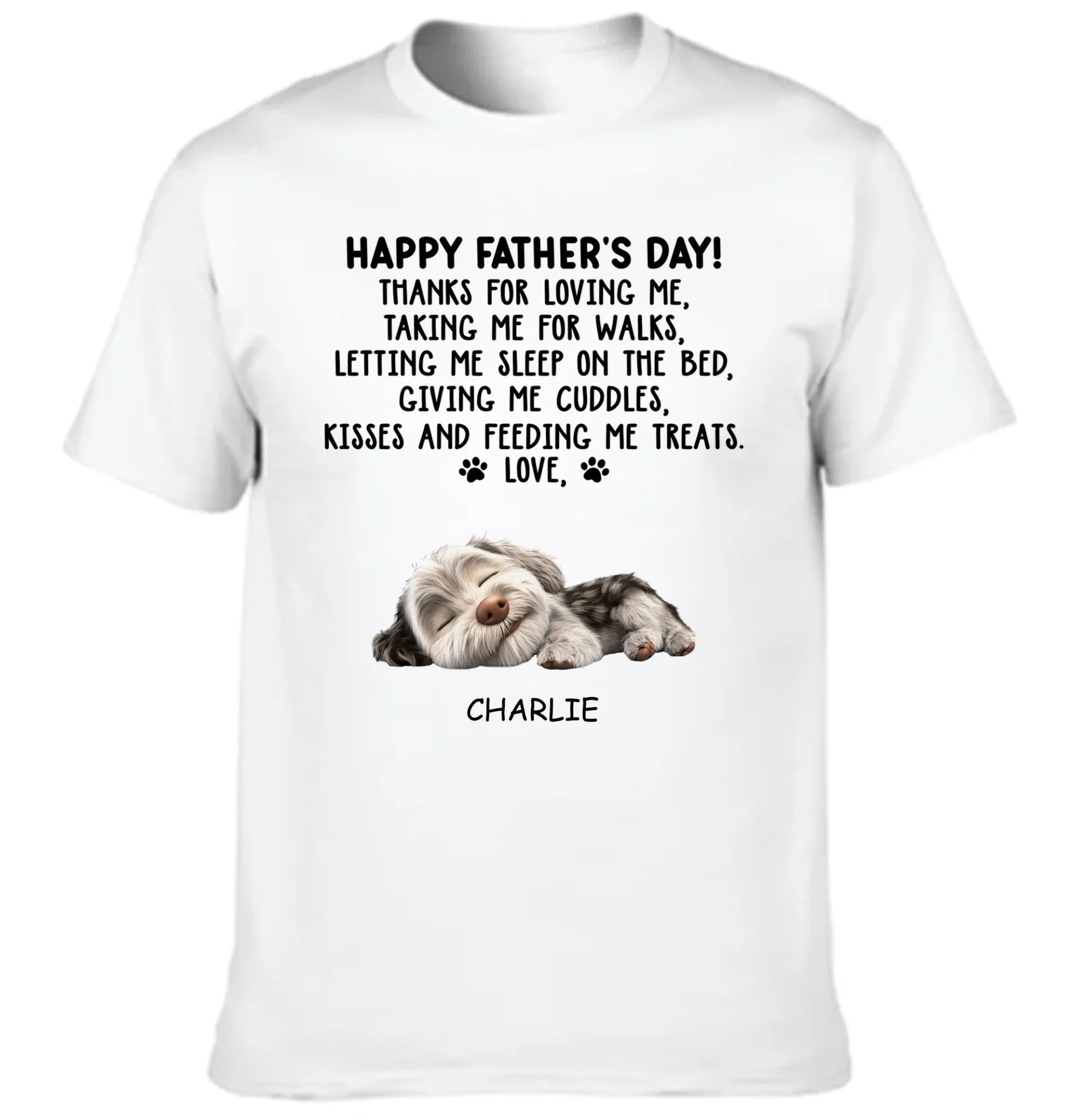 Thanks For Loving Me Dad - Personalized Custom Unisex Clothes - Father's Day Gift - OLESA