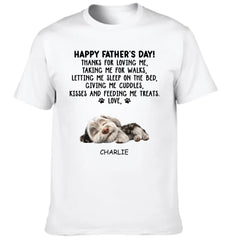 Thanks For Loving Me Dad - Personalized Custom Unisex Clothes - Father's Day Gift - OLESA