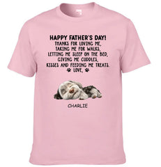 Thanks For Loving Me Dad - Personalized Custom Unisex Clothes - Father's Day Gift - OLESA