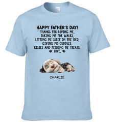 Thanks For Loving Me Dad - Personalized Custom Unisex Clothes - Father's Day Gift - OLESA
