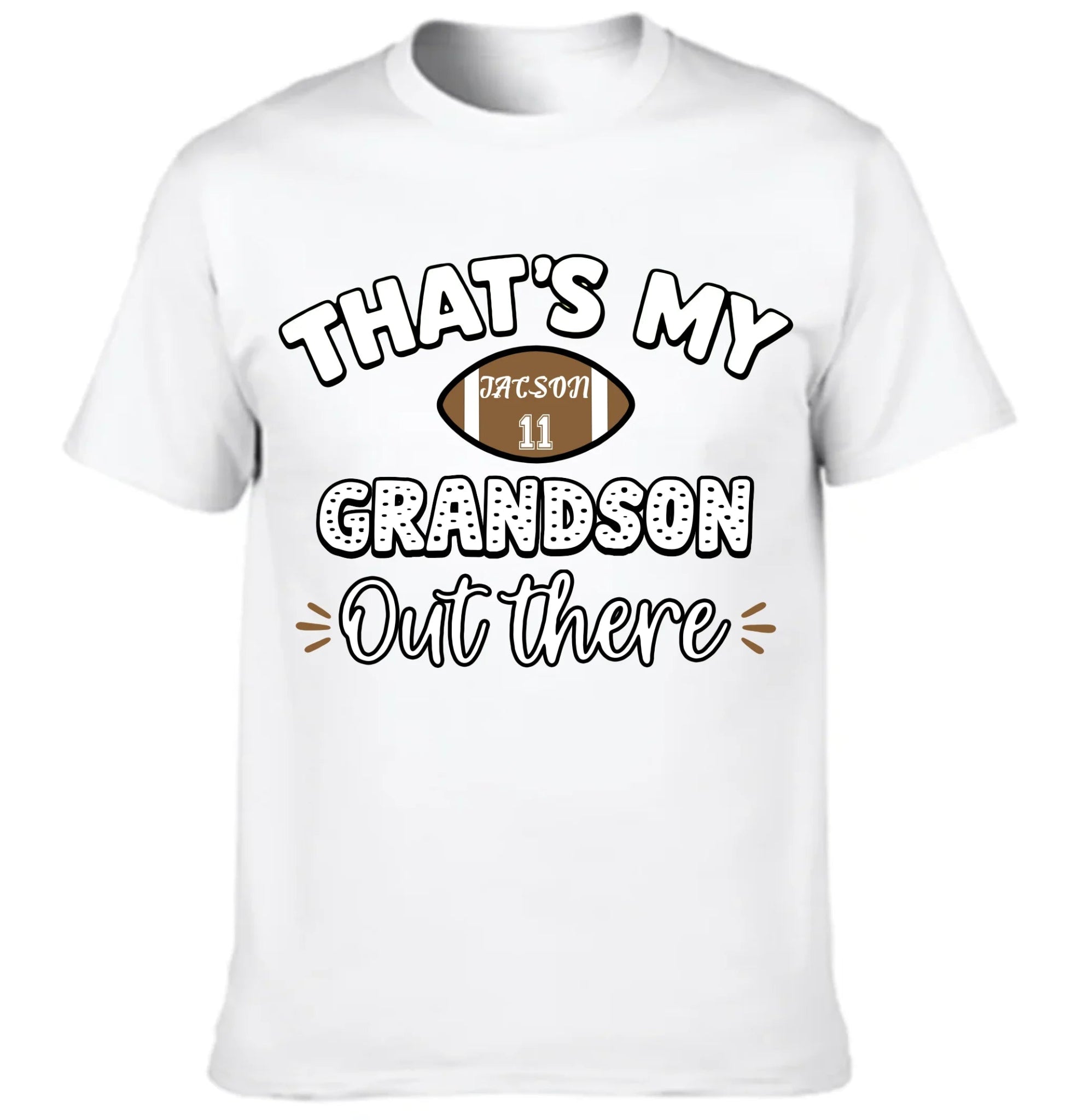 That's My Grandson Out There Customized Clothing - Personalized Name Clothing - OLESA
