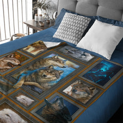 🐺The King Of Grassland Customized Blanket - Gift For Wolf Lovers - OLESA