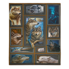 🐺The King Of Grassland Customized Blanket - Gift For Wolf Lovers - OLESA