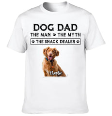THE MAN THE MYTH - Custom Photo Dog Dad Clothes - Gifts for Pet Owners - OLESA