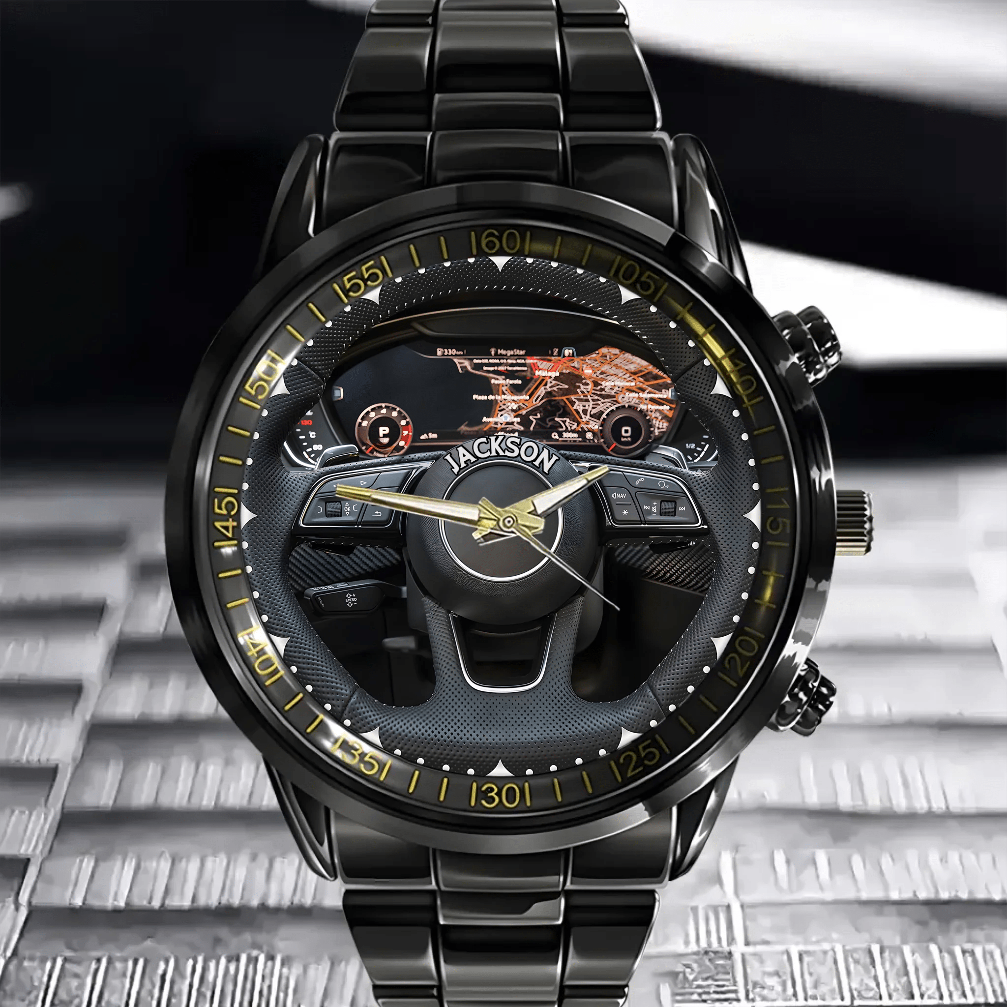The Steering Wheel That Belongs to You - Personalized Name Watch - OLESA