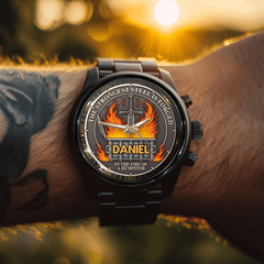 The Strongest Steel Is Forged - Personalized Watch With Name - OLESA